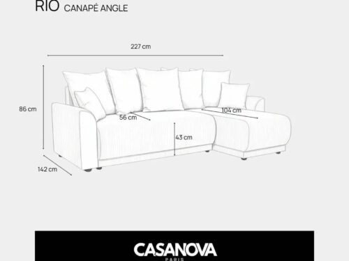 Canapé Rio Angle Casanova Paris : l&rsquo;angle idéal pour moins de 850 €, analyse honnête