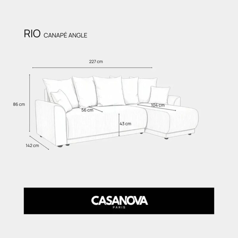 Canapé Rio Angle Casanova Paris : l&rsquo;angle idéal pour moins de 850 €, analyse honnête - Canapé Beige