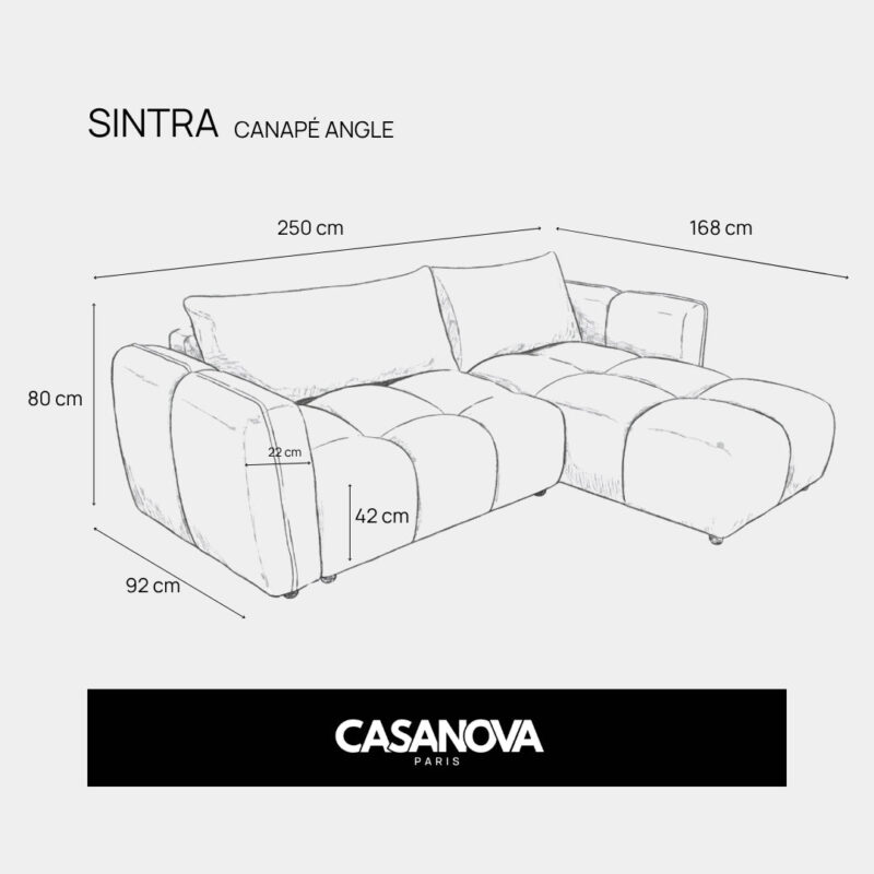 Canapé Sintra Casanova Paris : ce convertible beige tient-il vraiment ses promesses ? - Canapé Angle Réversible
