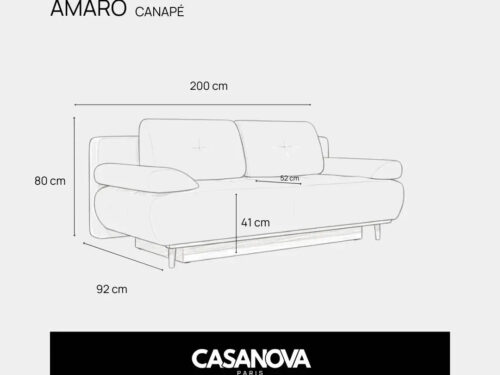 Canapé Amaro Casanova Paris : test d&rsquo;un 200 cm à coffre, qualité-prix à la hauteur ?
