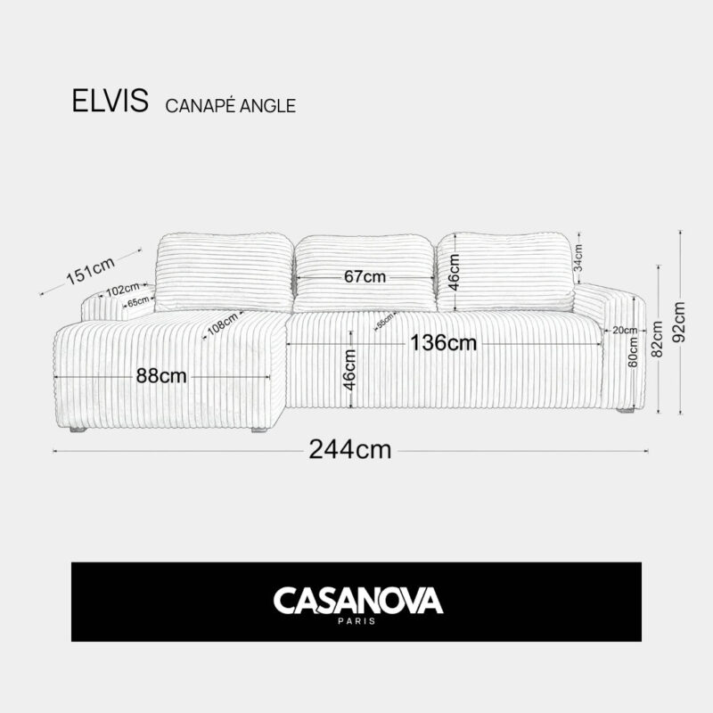 Canapé Elvis Angle Casanova Paris : test, vérifiez vos escaliers avant d&rsquo;acheter - Canapé Beige