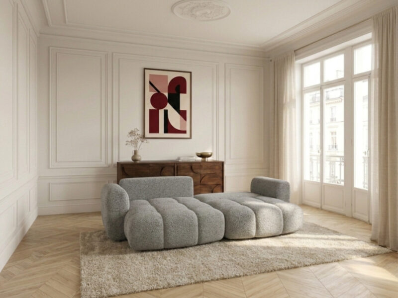 Canapé Madison Bobochic : test d&rsquo;un angle de 250 x 162 cm, il passe dans quel salon ? - Canapé Bobochic