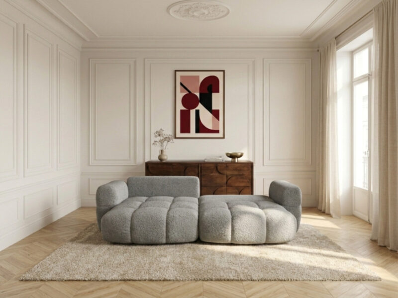 Canapé Madison Bobochic : test d&rsquo;un angle de 250 x 162 cm, il passe dans quel salon ? - Canapé Bobochic