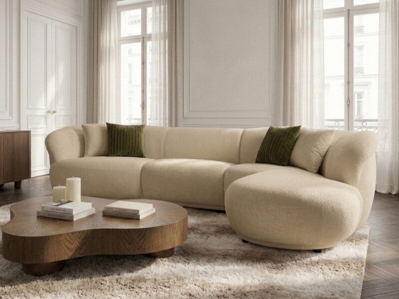 Canapé Nora Bobochic : test d&rsquo;un angle de 312 x 258 cm, la pièce suit-elle ?